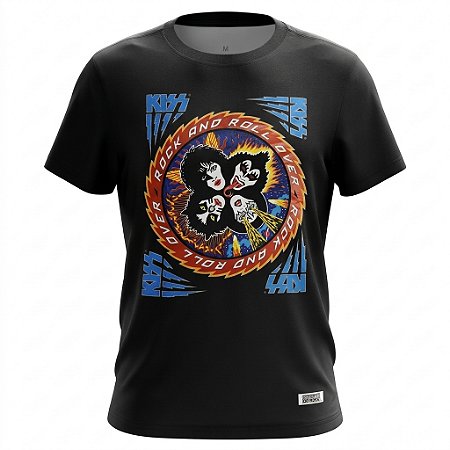 Camiseta Infantil Kiss - Rock And Roll Over