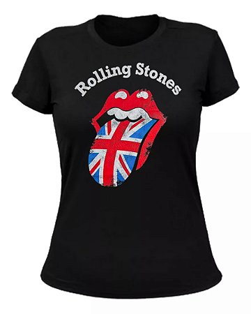 Rolling Stones - Flag Classic Logo - Baby Look