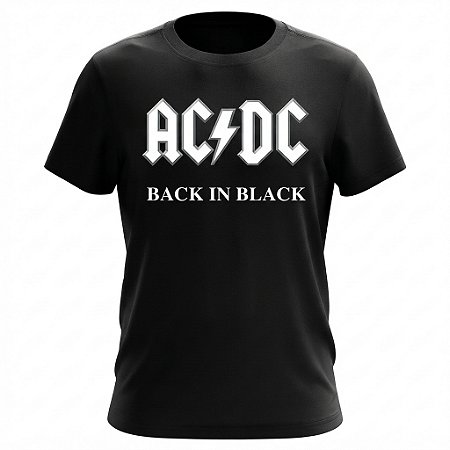 Camiseta AC/DC - Back In Black - Baby Look