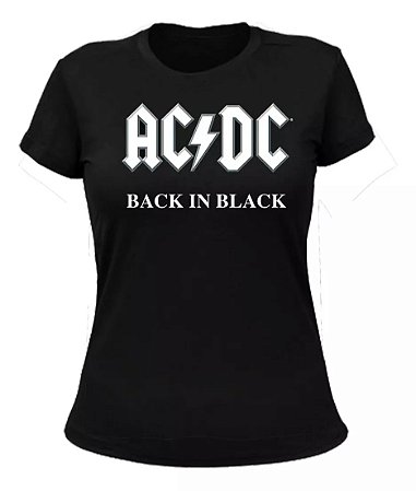 Ac/dc - Back In Black - Baby Look