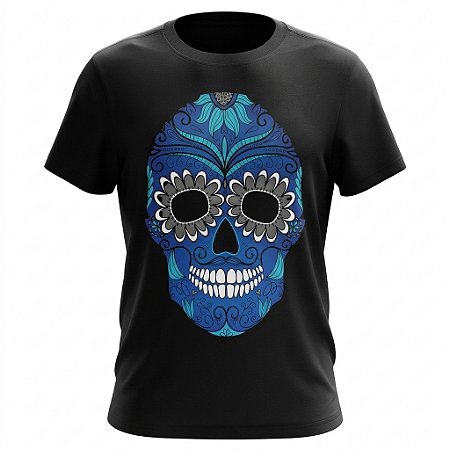 Camiseta Skull - Caveira Mexicana - Dia Dos Mortos