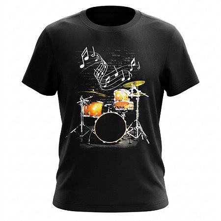 Camiseta Instrumentos - Bateria - Ponto Zero