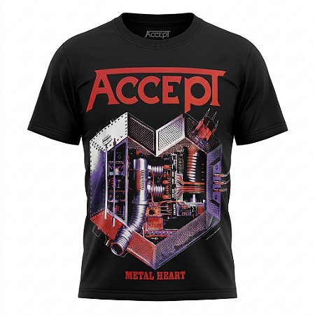 Camiseta Accept - Metal Heart