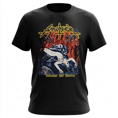 Camiseta Sarcófago - Decade Of Decay