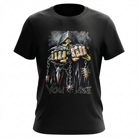 Camiseta Caveira - Game Over