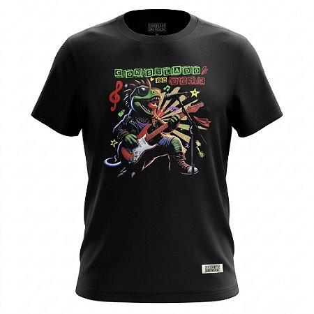 Camiseta Infantil Dino Rock - Consulado do Rock