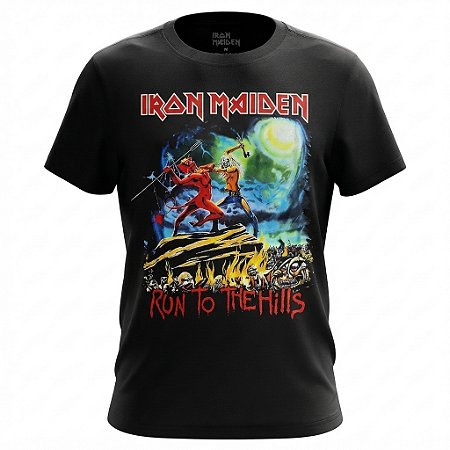 Camiseta Iron Maiden - Run To The Hills