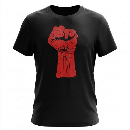 Camiseta Resistência Punho Cerrado - RED