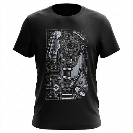 Camiseta Instrumentos - Guitarra Desmontada