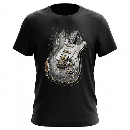 Camiseta Instrumentos - Guitarra Retrô