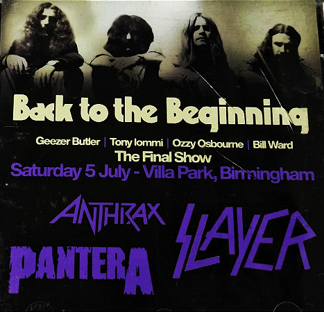 Black Sabbath - Back To The Beginning Saturday, 5 July (Usado)