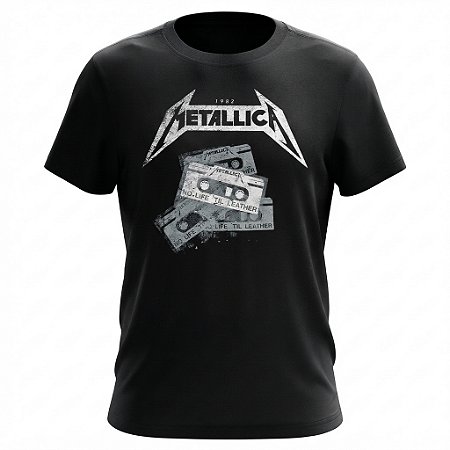 Camiseta Metallica - No Life Til Leather 1982