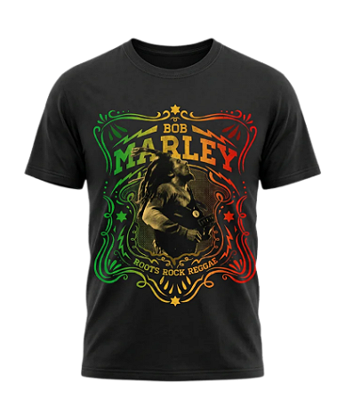 Camiseta Bob Marley Roots Rock Reggae