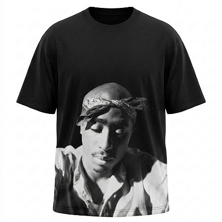 Camiseta Oversized Tupac Gothic Cross