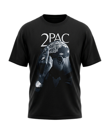Camiseta Oversized Tupac 2Pac Middle Finger