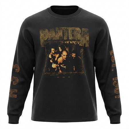 Camiseta Pantera - Band Photo - Manga Longa