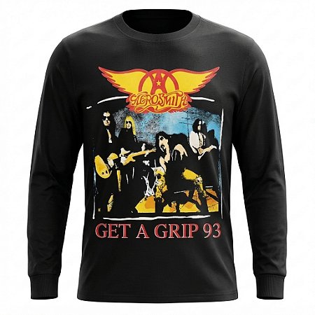 Camiseta Aerosmith - Get a Grip Preta - Manga Longa