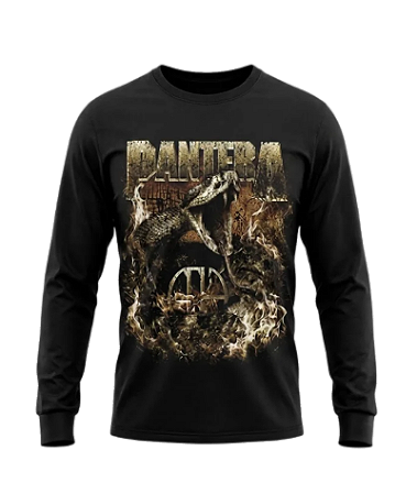 Camiseta Manga Longa Pantera World Domination Tour 1999