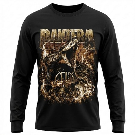 Camiseta Pantera - World Domination Tour 1999 - Manga Longa