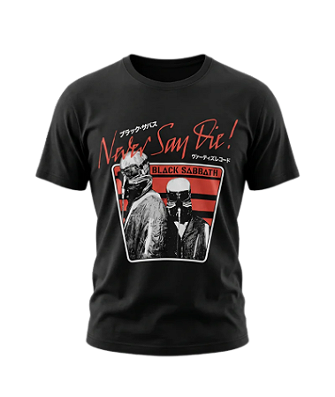 Camiseta Black Sabbath Never Say Die