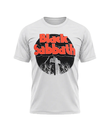 Camiseta Black Sabbath Graveyard Branca