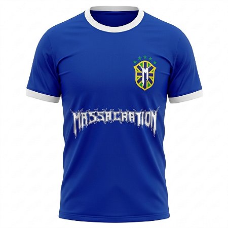 Camiseta Massacration - Brasil Azul