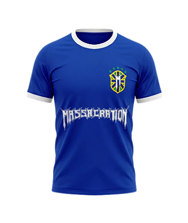 Camiseta Massacration Brasil Azul