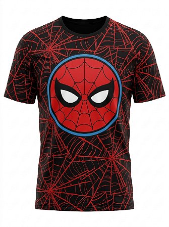 Camiseta Full Print Marvel Homem Aranha Mask