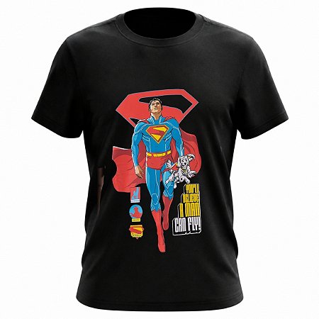 Camiseta DC Comics Superman e Krypto