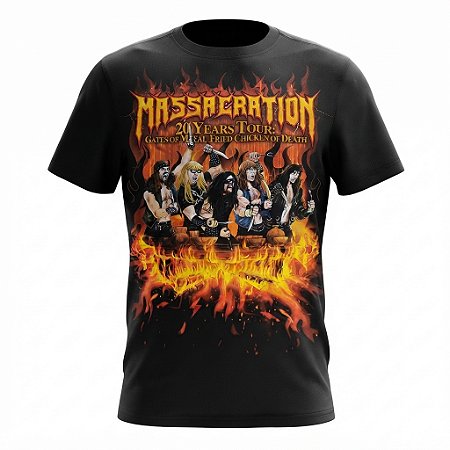 Camiseta Massacration 20 Years Tour Oficial