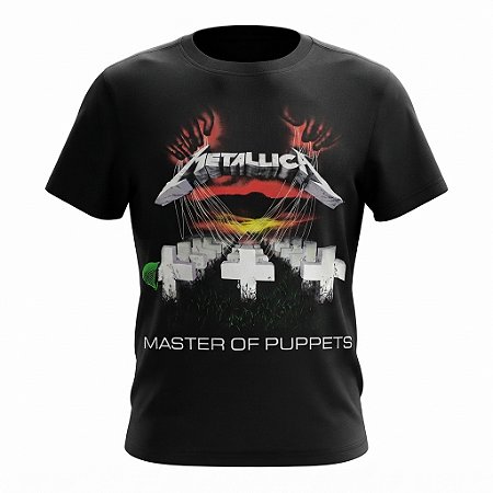 Camiseta Infantil Metallica Master of Puppets Oficial