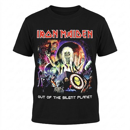 Camiseta Iron Maiden Out of the Silent Planet Oficial