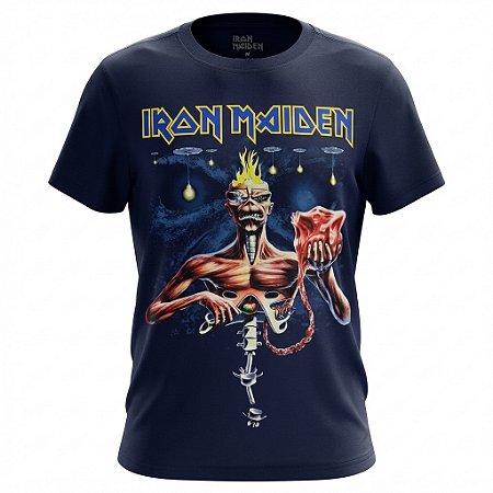 Camiseta Iron Maiden - Seventh Son Of A Seventh Son Azul-Marinho