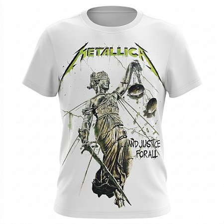 Camiseta Metallica - And Justice For All Branca