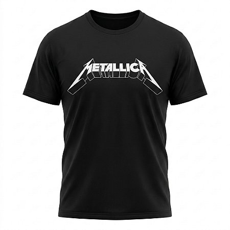 Camiseta Metallica And Justice for All Logo e Costas - Piticas