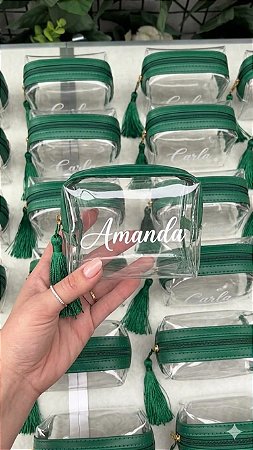 Necessaire personalizada - box transparente
