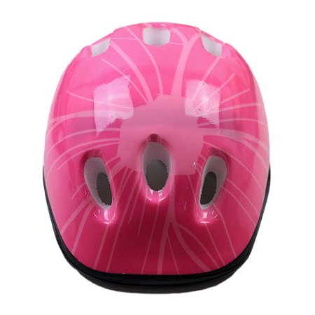 Capacete Bicicleta Infantil Kidzamo Cor Rosa Para Meninas 4 à 8 anos 48-52cm