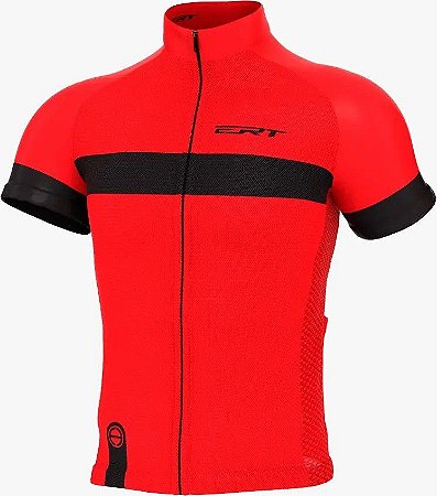 Camisa de Ciclismo Bike ERT Nova Tour Strip Red cor Vermelha - Vários Tamanhos