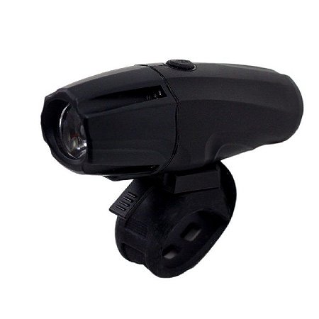 Farol Dianteiro Bicicleta Epic Line Polaris Super Led 400 Lúmens Reais Recarregável por Usb Cor Preto