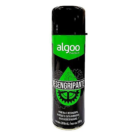 Desengripante Óleo Spray Algoo Biodegradável 300ml para Limpeza Bicicletas