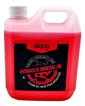 Óleo Mineral Algoo Fluido Hidráulico 1 litro Para Freio à Disco Shimano Absolute GTA