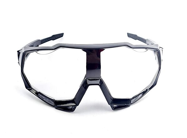 Óculos Invictus Preto Lente Transparente Ideal Para Pedal Noturno