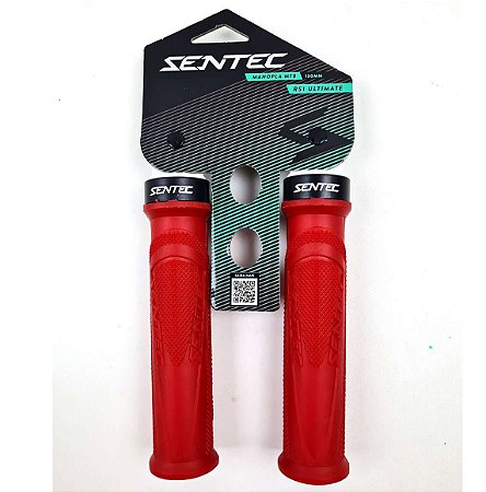 Manopla MTB Sentec RS1 Ultimate com Trava 130mm Emborrachada Diversas Cores