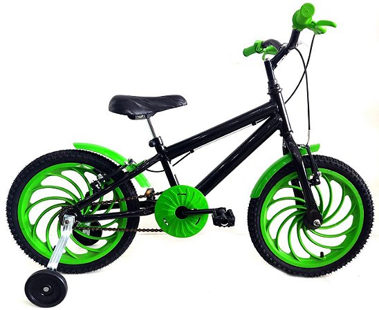 Bicicleta Aro 16 Infantil RBX Kit e Roda JKS Nylon Com Rodinhas