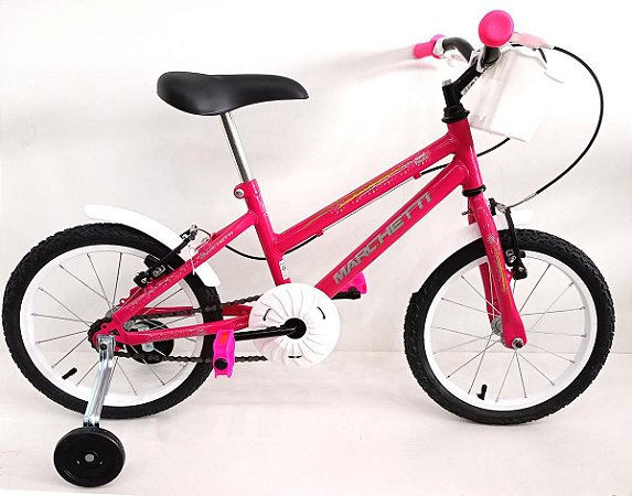 Bicicleta Aro 16 Infantil Marchetti Feminina Roda Em Alumínio