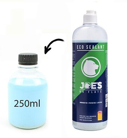 Líquido Selante Joes Eco Tubeless Pneu 1 Litro Ecológico 250ml Fracionado