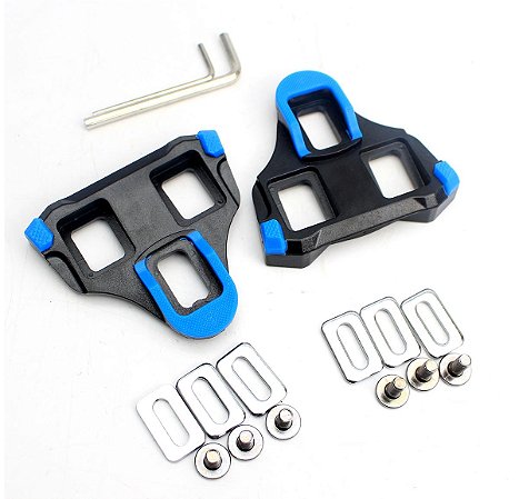 Taquinhos SPD GTA Azul Pedal Clip Compatível Shimano 3 Furos