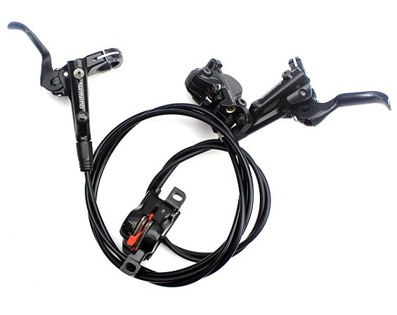 Par de Freios Hidraulicos Shimano MT501 Manete 1 Dedo - USADO