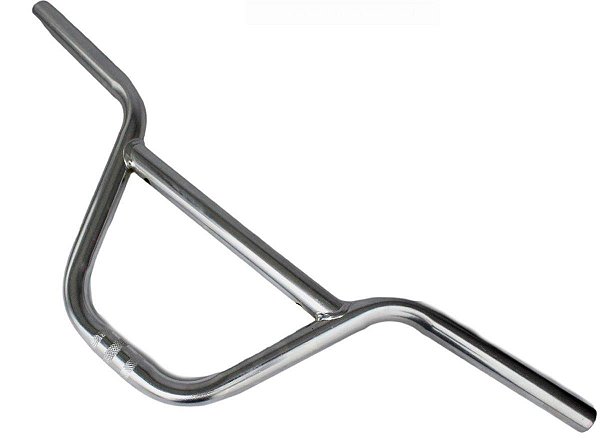 Guidão de Bicicleta BMX DNZ 660 x 22.2mm Cross Em Aço Cromado