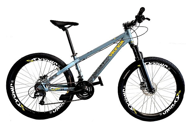 Bicicleta Aro 26 Viking Tuff 25/30 21v Freios Hidráulicos com Suspensão